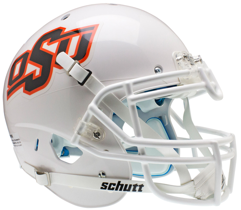 Oklahoma State Cowboys Authentic College Football Helmet Schutt <B>White BLOWOUT SALE</B>