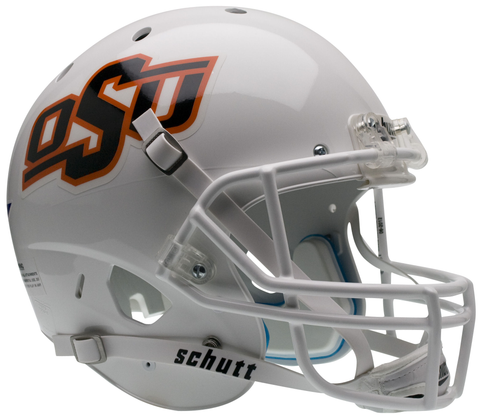 Oklahoma State Cowboys Full XP Replica Football Helmet Schutt <B>White</B>