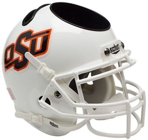 Oklahoma State Cowboys Miniature Football Helmet Desk Caddy <B>White</B>