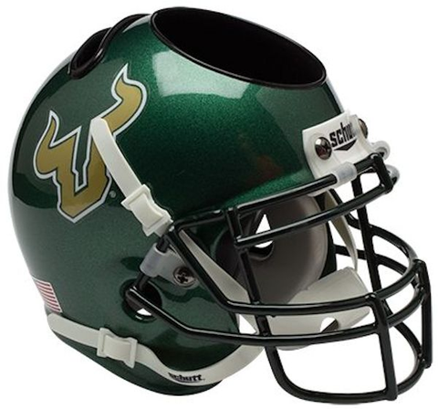 South Florida Bulls Miniature Football Helmet Desk Caddy <B>Green</B>