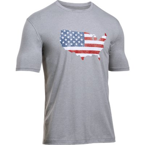 UA Freedom Flag Map Tee