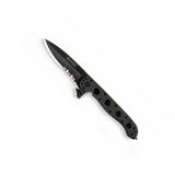 Columbia River - M16-13 Glass Filled Nylon Law Enforcement - Spear Point, Triple-Point Serrations, Black Glass Filled Nylon Handle, LAWKS