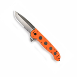 Columbia River - M16-14 E.R. - Tanto, Orange Glass Filled Nylon Handle, LAWKS, Combo Edge, Window Breaker, Seat Belt Cutter