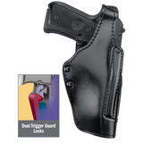 GOULD AND GOODRICH -LEATHER MID-RIDE DOUBLE RETENTION HOLSTER