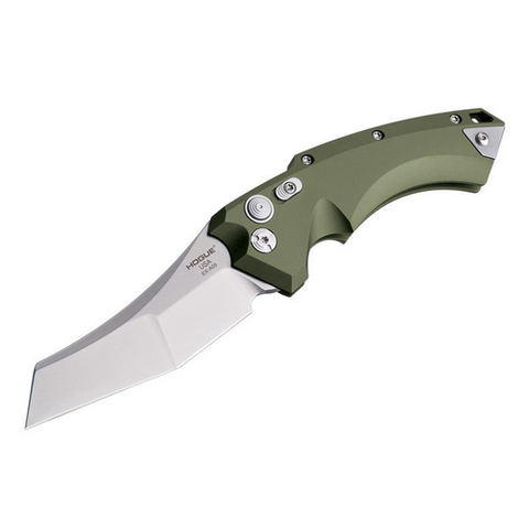 EX-A05 4" Folder CPM154 Wharncliffe Blade Tumbled Finish - OD Green Aluminum Frame (A)