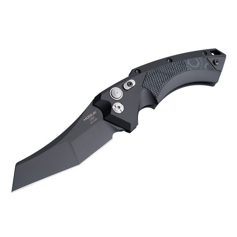 EX-A05 4" Folder CPM154 Wharncliffe Blade Black Finish - Black Aluminum Frame G-Mascus Black G10 Insert (A)