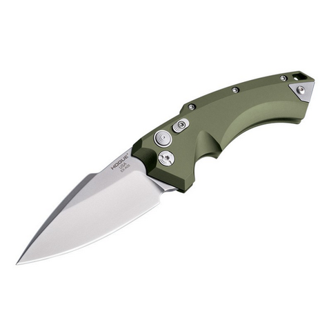 EX-A05 4" Folder CPM154 Spear Point Blade Tumbled Finish - OD Green Aluminum Frame (A)