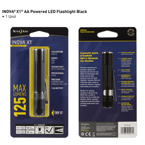 INOVA® X1® LED Flashlight - Black