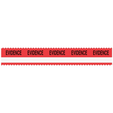 Sirchie - SIRCHMARK™ Evidence Integrity Tape Red w- White stripe w- Black "Evidence" 108'