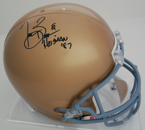 Tim Brown Notre Dame Fighting Irish Autographed Full Size Replica Helmet