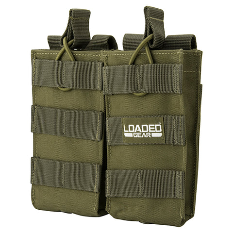 CX-850 Double Section Mag Pouch, OD Green