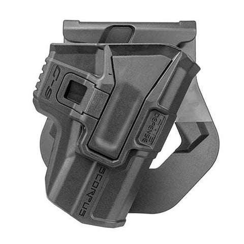 Hlstr for Glock 9mm w L2rt (Pad)(R/L)-BK