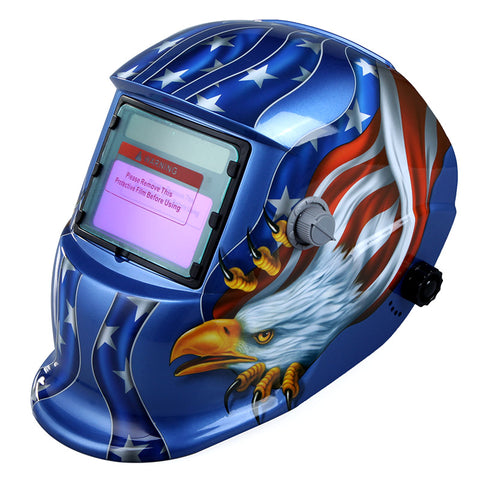 High Performance Welding Mask Solar Auto Darkening Welding Helmet cap Arc Tig Mig Grinding Eagle Welding &amp Soldering Supplies