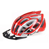 WEST BIKING 28 Vents Cycling Helmet Bike Integrally-molded MTB Road Special Trinity Bicycle Dual Use Helmets Visor Lining Pad