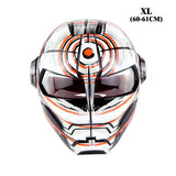 WEST BIKING Bicycle Full-face Helmet Cool Motorcycle Helmet Adjustable Size Retro Style Riding Cycling Personalized Helmet