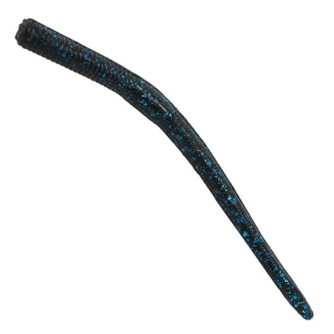 FINESSE WORMZ 4" BLK BLUE FLAKE 10PK